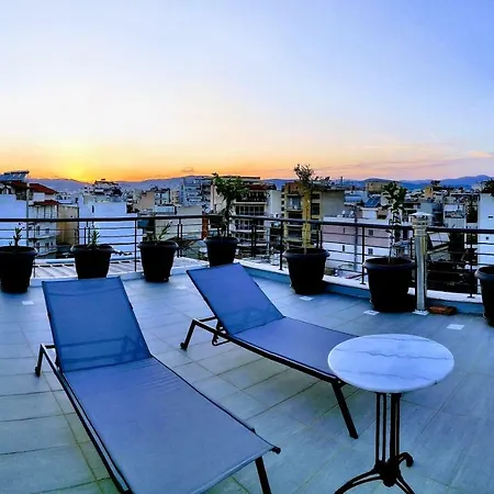 Elegant Bright Apartment With Acropolis View Terrace-3